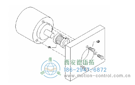 空心轴编码器安装方法二