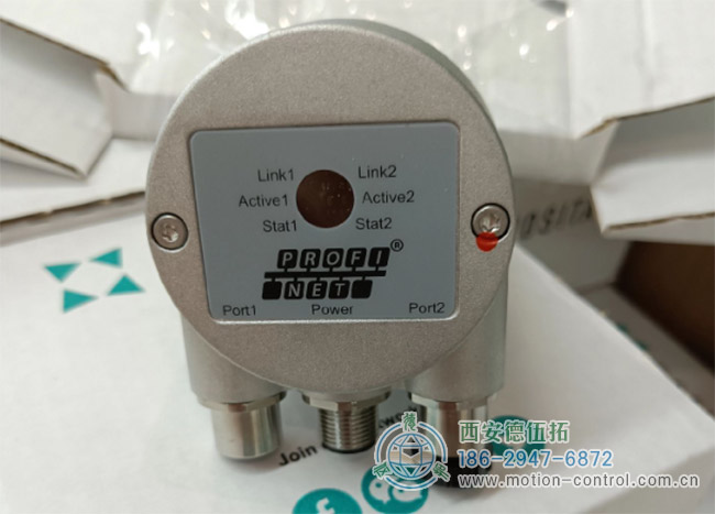 图为POSITAL OCD系列Profinet接口的多圈编码器照片