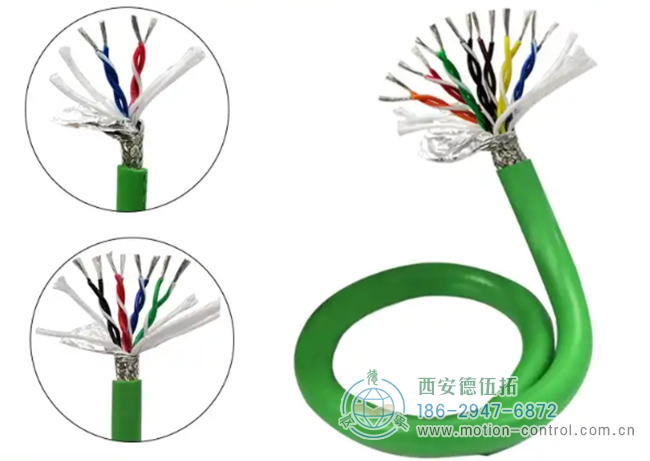 图为编码器常用的双胶屏蔽线缆的照片